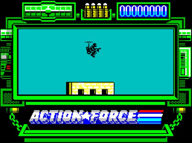 Action Force - ZX Spectrum game screenshot (1987) by Virgin Games